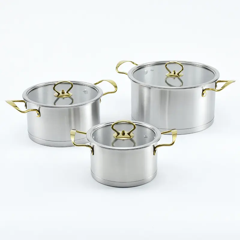 Pots and Pans Set Nonstick Stainless Steel Cookware Induction Pot Set In Malaysia Pots And Pans Cookware Sets Cooking