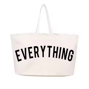Wholesale Blank Oversized Shopping Packaging <b>Bag</b> Custom Logo Cotton Grocery Reusable <b>Plain</b> <b>Tote</b> <b>Canvas</b> <b>Bag</b> for Move House - Product Image 5