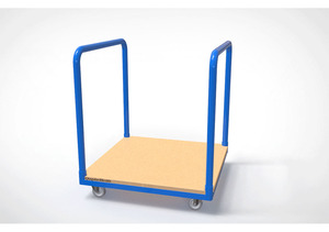 Plate-forme en <span class=keywords><strong>bois</strong></span> poignée en acier pivotant <span class=keywords><strong>chariot</strong></span> - Product Image 3
