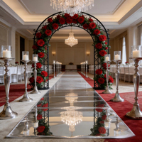 Tapis de couloir miroir épais pour mariage, décoration de scène, tapis réfléchissant pour événements et cérémonies