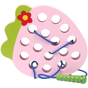 2021 nuevo de alta calidad juguetes de Montessori de <span class=keywords><strong>madera</strong></span> <span class=keywords><strong>gusano</strong></span> Comiendo fruta roscado juego educativo de los niños crecimiento Juguetes - Product Image 2