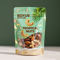 Sachet Doypack Transparent Personnalisé avec Fermeture Ziplock pour Emballage Alimentaire Sec, Thé, Café et Snacks