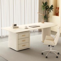 Escritorio de ordenador ligero extensible moderno de lujo para oficina de consulta de salón de belleza en casa