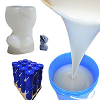 Caoutchouc de silicone rtv2 translucide liquide silicone rtv souple pour la fabrication de moules pour bougies