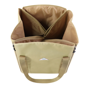 กระเป๋าโท้ทผู้หญิงแบบมีซิป ขนาดใหญ่ รับน้ำหนักได้มาก เป็นมิตรกับสิ่งแวดล้อม ทำจากผ้าไม่ถักทอ ใช้ซ้ำได้ สกรีนโลโก้ได้ - Product Image 4