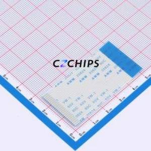 HX FFC-1.0-24P-50mm F FFC Cable (Flexible Flat Cable) P=1mm Connector 24P 1mm 0.3mm Reverse - Product Image 1