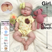 Boneka Bayi Reborn Silikon Real Touch Tahan Air Mudah Dibersihkan Dot Interaktif Hadiah Ulang Tahun Liburan