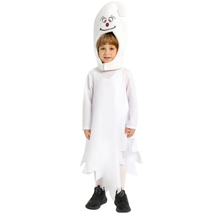 Costume d'Halloween pour enfants Jiedi, costume de fantôme rayé arc-en-ciel avec cape, taille 6 ans - Product Image 2