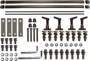 Set di 2 Barre Trasversali Universali in Alluminio a Basso Profilo per Copertura Cassone Camion, per Kayak, Portabici, Tenda da Tetto, Camper - Product Image 5