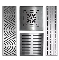 Grille de drainage en acier résistante, couvercle d'égout invisible pour usines industrielles