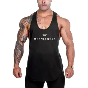 Custom Logo Summer Mesh Quick Dry T-Shirt Gym Fitness Sport Sleeveless Tank Tops Men's Basketball Running Workout Muscle Vests