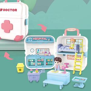 Simulation musicale hôpital trousse de premiers soins jeu de rôle docteur fille maison de poupée pour enfants - Product Image 3