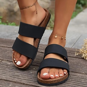 Sandalias de plataforma suave con dos tiras y punta abierta transpirables para mujer, estilo Evergreen, para uso en exteriores y playa, con luces. - Product Image 4