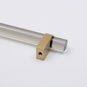 Moderner Messing Acryl <span class=keywords><strong>Clear</strong></span> Strip Griff <span class=keywords><strong>Gold</strong></span> Möbel Griff für Küche Schlafzimmer Single Hole Mount <span class=keywords><strong>Clear</strong></span> Cabinet Schubladen - Product Image 5