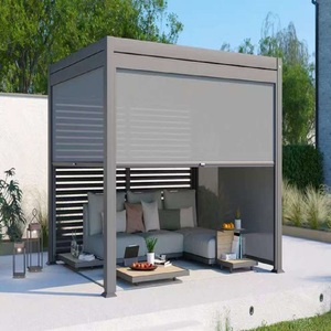 Pergola de jardin motorisée en aluminium 10x12, imperméable, avec réduction de 2 à 20 %, pour <span class=keywords><strong>terrasse</strong></span>, salle de sport extérieure, abri de jardin, petit gazebo - Product Image 3