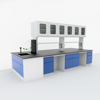 Meubles de laboratoire entièrement en acier au design moderne, dessus en résine phénolique, plans de travail pour salle informatique et laboratoire scientifique