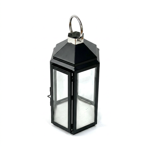 Wholesale Modern Style Stainless Steel Metal Candle Holder <b>Lantern</b> for Home & Outdoor Decorations - Product Image 1