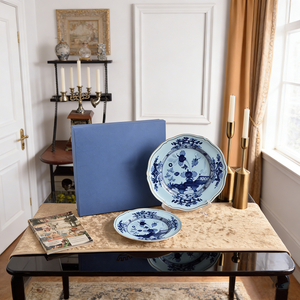 Juego de dos platos de porcelana de lujo con diseño floral vintage, con caja de regalo, para decoración de mesa en bodas y restaurantes. - Product Image 5