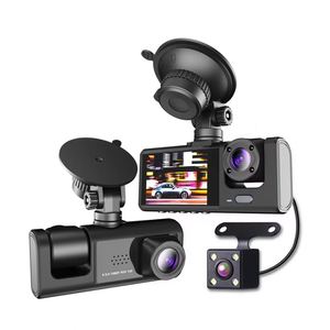 <span class=keywords><strong>Mini</strong></span> Thông Minh Dash Cam 3 Kênh 1080P HD Phía Trước Phía Sau Và Bên Trong Máy Ảnh Xe Video Recorder DVR Hộp Đen Dashcam - Product Image 1