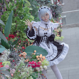 Re:Zero Rem Ram Maid Cosplay Costume Women Adult Anime Outfit Multiple Sizes - Product Image 3