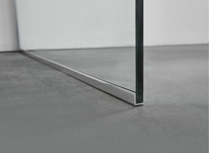 Panel de <span class=keywords><strong>Ducha</strong></span> sin Marco de Fácil Limpieza, Calidad Hotelera, <span class=keywords><strong>Mampara</strong></span> de <span class=keywords><strong>Ducha</strong></span> de Vidrio <span class=keywords><strong>Fija</strong></span> Individual <span class=keywords><strong>para</strong></span> Proyectos de Renovación de Baños Modernos - Product Image 4