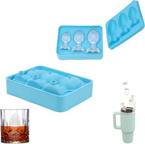 THEONE 3 Grids Custom <strong>Anal</strong> Plug Sexy BPA Free Food Grade Silicone Ice Cube Tray For Whiskey Cocktails