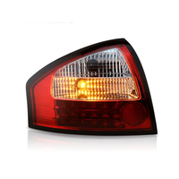 Pour Audi A6 01-04, ensemble de feux arrière LED classiques, remplacement non destructif de la voiture d'origine, A6C5 avec lentille noircie rouge