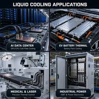 Connecteur de collecteur de plaque froide à refroidissement liquide usiné sur mesure par CNC pour la gestion thermique des serveurs de centre de données IA