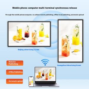 عالية الوضوح رقيقة جدا LCD آلة الإعلان الفنادق التجارية مصعد داخلي IP65 الحائط الترويجي SDK - Product Image 3