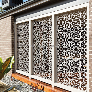 Gravure murale de façade de style arabe populaire, découpe au laser en aluminium <span class=keywords><strong>Mashrabiya</strong></span> - Product Image 1