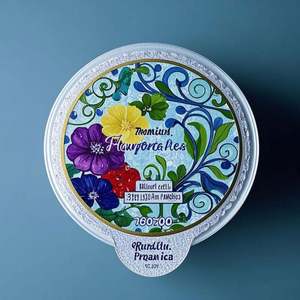 Film d'étanchéité pelable en velours d'aluminium de luxe Film alimentaire imprimé avec logo personnalisé pour emballage de collation au lait pour biscuits au yaourt à base de plantes - Product Image 3