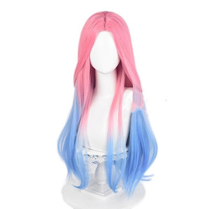 Wholesale Alien Stage Cosplay 75cm Long Straight Pink <strong>Blue</strong> Ombre Mizi <strong>Wig</strong> Synthetic Anime Heat Resistant Hair Cosplay <strong>Wig</strong> - Product Image 4