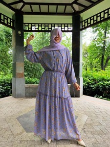 Islamic Simple Muslim Dress New <strong>Model</strong> <strong>Abaya</strong> Fashion Silk Fabric Muslim Dresses Women - Product Image 2