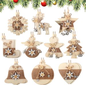 Cây Giáng Sinh Treo Đồ Trang Trí 6 Thiết Kế Bằng Gỗ Mộc Mạc Cắt Cho Trang Trí Giáng Sinh Trang Trí Bộ - Product Image 2