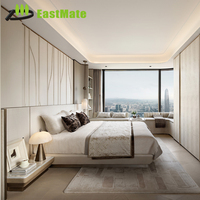 Solution clé en main de mobilier FF&E pour l'hôtellerie : Ensemble de meubles modernes et durables sur mesure pour chambre d'hôtel, fabriqué à Foshan, pour usage commercial