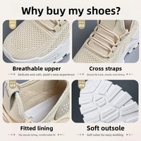 Mode d'été pour femmes rétro Forrest Gump Style coréen baskets nouvelle exportation maille respirant semelle épaisse chaussures avec fermeture à lacets