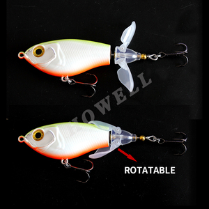 Howell OEM 65mm 80mm ABS Chopper Appât Flottant Popper Whopper Plopper pour la pêche au brochet pour la rivière Stream Saltwater Zander Cod - Product Image 6
