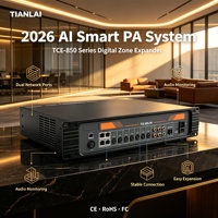 Rak Distribusi Audio Tianlai TCE-850 Digital Zone Expander dengan Dua Port Jaringan untuk Sistem PA Cerdas Grosir
