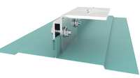 Structure solaire HQ Mount Standing Seam pour toit à double verrouillage, avec pince de fixation sans perforation en SUS304, bonne résistance à la corrosion