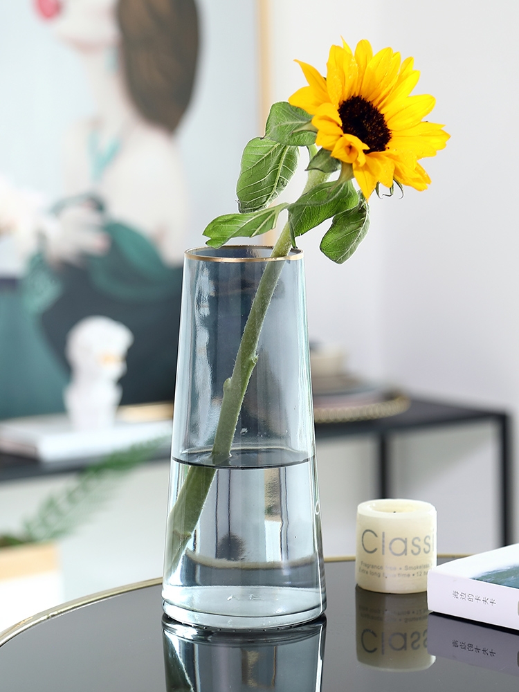 Factory Produced Wholesale Home decor Glass Flower Vase