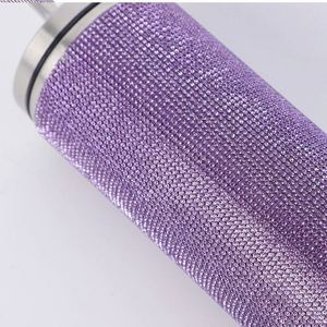 Gobelet isotherme de camping fantaisie en acier inoxydable 20oz, écologique, avec strass et paillettes, couvercle à vis, maintien au chaud 12-24 heures - Product Image 3