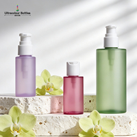 Flacon pompe en plastique PET transparent, format voyage, pour shampoing, gel douche, savon liquide, cosmétiques, 220 ml, OEM