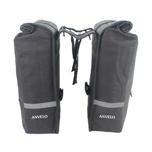 Bolsa de Bicicleta Impermeable de 48L, Doble, Enrollable, Negra, para Portaequipajes Trasero de Bicicleta Eléctrica, con Tira Reflectante, OEM - Product Image 2