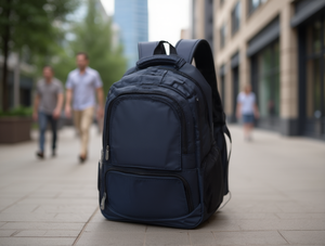 Zaino da uomo in nylon da 20-35 litri con chiusura a cerniera e tracolla arcuata per tutte le stagioni - Product Image 2