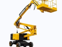 Plateforme de travail aérien articulée autopropulsée à bras courbé hydraulique, hauteur maximale 12 m, usage industriel pour les travaux en altitude