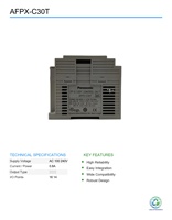 Unité de contrôle CPU PLC compacte d'occasion P-an Smart PLC AFPX-C30T série FP-X pour l'automatisation industrielle
