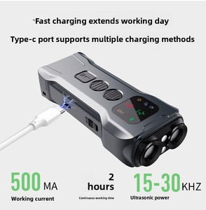 Wiederaufladbares IP67-zertifiziertes Ultraschall-Hundebellkontrollgerät 10-20 Stunden Akkulaufzeit Intelligente Lösung zur Bellhemmung und Erziehung - Product Image 3