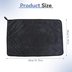 Serviettes de voiture en microfibre super absorbantes 1300 g/m² à séchage rapide, chiffons de polissage doux, chiffons de nettoyage premium à boucles torsadées pour l'entretien automobile - Product Image 3
