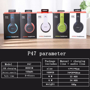 ขายส่งชุดหูฟังหูฟังกีฬาไร้สาย <span class=keywords><strong>P47</strong></span> สีสันสดใสพร้อมไมโครโฟนสําหรับสมาร์ทโฟน - Product Image 6