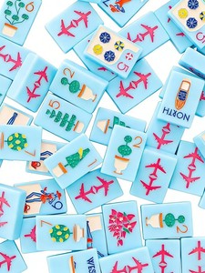 Blue Coast Luxury <b>Entertainment</b> Acrylic Mahjong Set 160Pcs Folding Legs Portable Packaging in Stock Clearance - Product Image 1